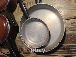 10 Pc Vintage Club Aluminum Cookware Pot Set Dutch Oven Sauce Pans withLids Brown