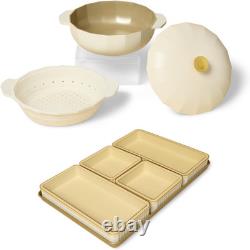 10-Piece Bundle with 5.3-Quart Dutch Oven with Lid, 2 Large Silicone Trays, 2 Sm