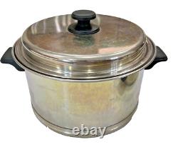 10 Piece LIFETIME 18/8 Stainless Steel 6 Qt Stock/Dutch Oven/Domed/Reg Lid/6 Egg