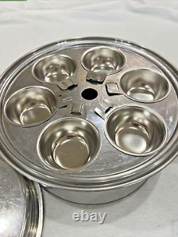 10 Piece LIFETIME 18/8 Stainless Steel 6 Qt Stock/Dutch Oven/Domed/Reg Lid/6 Egg