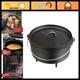 10 Pre-seasoned Cast Iron Dutch Oven With Lid Perfect For Camping & Cooking