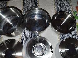 14 Piece Fagor Stainless Steel Pots Lids Handles Cookware 18/10 Dutch Oven