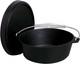 16 Qt. Seasoned Cast Iron Dutch Oven With Cast Iron Lid, Black (ci16sa)
