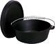 16 Qt. Seasoned Cast Iron Dutch Oven With Cast Iron Lid, Black (ci16sa)