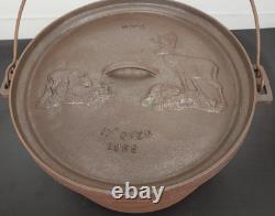 17 MACA Dutch Oven Cast Iron MASSIVE 29 qt Deep Cooking Limited Edition UNUSED