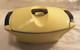 1950's Vtg Le Creuset- 2.5 Qt Yellow Dutch Oven Cast Iron Ceramic Pot Withlid