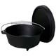 2-gallon Seasoned Cast Iron Dutch Oven With Lid And Spiral Metal Handle