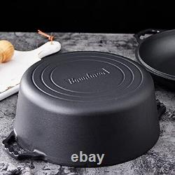 2 In 1 Double Dutch Oven And Domed Skillet Lid, 7 Quart Dutch Oven + 11 Skillet