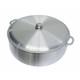 31 Qt Aluminum Caldero Stock Pot, Cooking Dutch Oven With Lid, Satin Finish