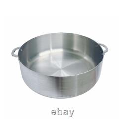 31 Qt Aluminum Caldero Stock Pot, Cooking Dutch Oven With Lid, Satin Finish
