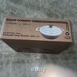 3 PC White Cast Iron Set 10Skillet, 2.5qt Dutch Oven & 2.5qt Roaster Withlid NEW