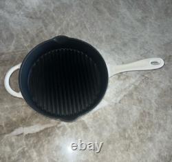 3 PC White Cast Iron Set 10Skillet, 2.5qt Dutch Oven & 2.5qt Roaster Withlid NEW