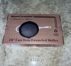 3 PC White Cast Iron Set 10Skillet, 2.5qt Dutch Oven & 2.5qt Roaster Withlid NEW