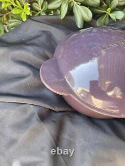 5 Quart Large Purple Eggplant LE CREUSET Cast Iron RARE Vegetable Dutch Oven