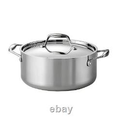 5-Quart Stainless Steel Dutch Oven with Lid Oven and Cooktop Safe