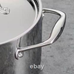 5-Quart Stainless Steel Dutch Oven with Lid Oven and Cooktop Safe