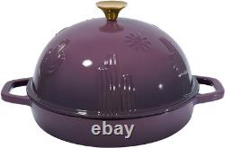 5qt Cast Iron Dutch Oven with Dome Lid Perfect for Sourdough Bread Baking