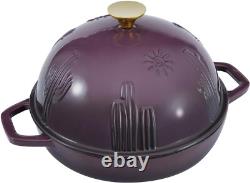 5qt Cast Iron Dutch Oven with Dome Lid Perfect for Sourdough Bread Baking