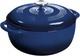 6 Quart Enameled Cast Iron Dutch Oven Indigo With Lid For Bread Baking Cooking