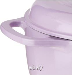 6 Quart Enameled Cast Iron Dutch Oven with Lid Dual Handles Oven Safe up to