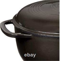 6 Quart Enameled Cast Iron Dutch Oven with Lid Dual Handles Oven Safe up to