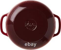 6 Quart Enameled Cast Iron Dutch Oven with Lid Island Spice Red