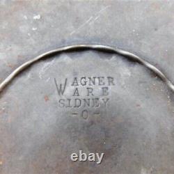 707/862 Wagner Ware Sidney -0- 1267 Cast Iron Dutch Oven Ringed Lid 8 3/4 inche