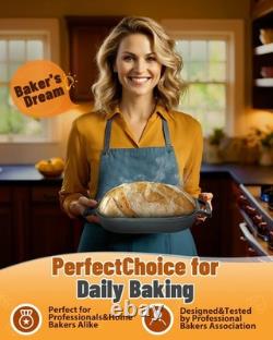 7.4QT Pre-Seasoned Cast Iron Cloche Loaf Dutch Oven Bread Pan with Lid