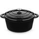7.5qt-round Enameled Cast Iron Dutch Oven Pot With Lid Velaze Dual Handles Bread
