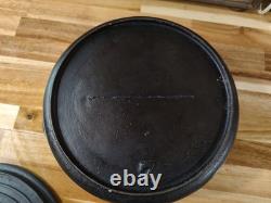 #7 Cast Iron Cousances Bottom Gated Dutch Oven with Lid