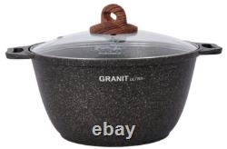 8.5 Qt Kukmara Granit Non-Stick Aluminum Stockpot Cooking Pot Dutch Oven