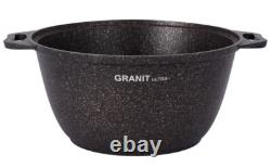 8.5 Qt Kukmara Granit Non-Stick Aluminum Stockpot Cooking Pot Dutch Oven