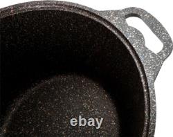 8.5 Qt Kukmara Granit Non-Stick Aluminum Stockpot Cooking Pot Dutch Oven