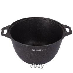 8.5 Qt Kukmara Granit Non-Stick Aluminum Stockpot Cooking Pot Dutch Oven