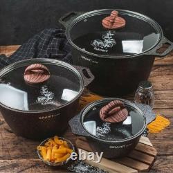 8.5 Qt Kukmara Granit Non-Stick Aluminum Stockpot Cooking Pot Dutch Oven