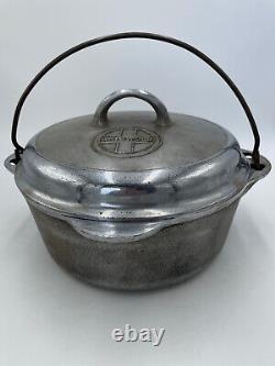 #8 Griswald 1278 A Tite-Top Dutch Oven Seasoned Cast Iron Self Baste READ