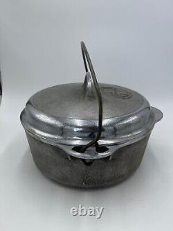 #8 Griswald 1278 A Tite-Top Dutch Oven Seasoned Cast Iron Self Baste READ