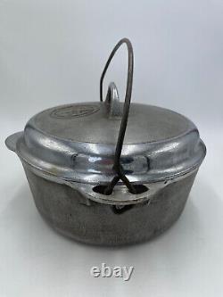 #8 Griswald 1278 A Tite-Top Dutch Oven Seasoned Cast Iron Self Baste READ