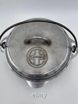 #8 Griswald 1278 A Tite-Top Dutch Oven Seasoned Cast Iron Self Baste READ