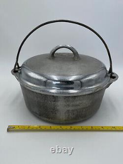 #8 Griswald 1278 A Tite-Top Dutch Oven Seasoned Cast Iron Self Baste READ