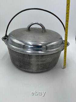 #8 Griswald 1278 A Tite-Top Dutch Oven Seasoned Cast Iron Self Baste READ