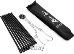 8 Piece Cast Iron Dutch Oven Camping Set. 4.5 Qt Cast Iron Pot with Lid and Lift