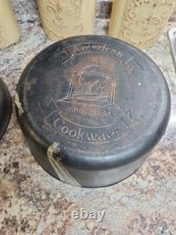 AB&I Vintage Cast Iron Dutch Oven with Lid American Cookware