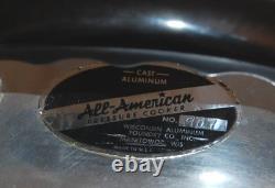 All American 907 Pressure Cooker 7 Quart Dutch Oven Canning Cast Aluminum USA