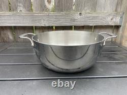 All Clad 10.75 Diameter Dutch Oven Sauté Stock Pot No Lid Stainless Cassoulet