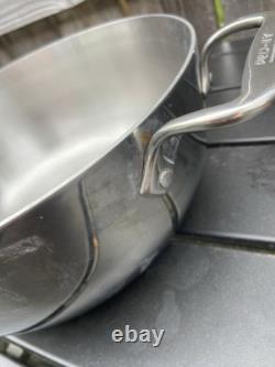 All Clad 10.75 Diameter Dutch Oven Sauté Stock Pot No Lid Stainless Cassoulet