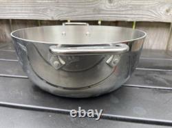 All Clad 10.75 Diameter Dutch Oven Sauté Stock Pot No Lid Stainless Cassoulet