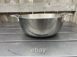 All Clad 10.75 Diameter Dutch Oven Sauté Stock Pot No Lid Stainless Cassoulet