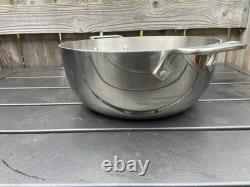 All Clad 10.75 Diameter Dutch Oven Sauté Stock Pot No Lid Stainless Cassoulet