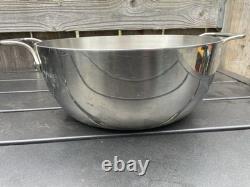 All Clad 10.75 Diameter Dutch Oven Sauté Stock Pot No Lid Stainless Cassoulet